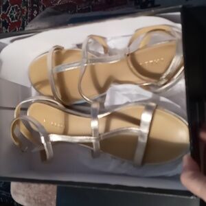 Talbot's Gold Gladiator Sandals sz 10